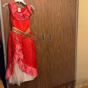 Disney Red and Gold Kids Costume Dress